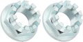 Wantone Racing 2pcs Rear Axle Castle Nuts 20mm Replacement For Honda Atv Fore-man Rancher Recon Trx 250 350 400 420 450 500
