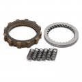 Sfriding Clutch Basket Kit For Honda Trx450r 2004-2009 Including Friction Plates Steel Springs Silver