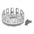 Sfriding Clutch Basket Kit For Honda Trx450r 2004-2009 Including Friction Plates Steel Springs Silver