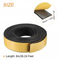Uxcell Weather Stripping 1-5 8 W X 1 T 26ft L Adhesive Door Window Seal Strip Foam Tape For Doors Insulation