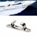 Wepeculior 1pcs 4 Inch Stainless Steel Polished Dock Deck Cleat Line Rope 100mm Boat Yacht Marine Hardware Fitting 