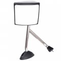Ocpty Truck Side Hood Mirror Left Driver Tuck Car Fit For 2002-2017 International Harvester Prostar Manual Adjusted Chrome