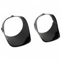 Hecasa Pair Headlight Bezel Compatible With 1978-1981 Chevy Chevrolet Camaro Z28 Headlamp Trim Driver Passenger Side Black Abs