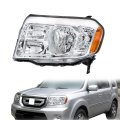 Left Side Headlight Assembly Chrome Housing Replacement For Pilot 2009 2010 2011 33150szaa01 