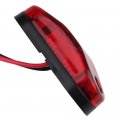 Polarlander 6pcs 24v 12v Amber Led Side Marker Lights Clearance Light Lamp For Trailer Trucks Red
