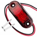 Polarlander 6pcs 24v 12v Amber Led Side Marker Lights Clearance Light Lamp For Trailer Trucks Red
