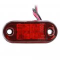 Polarlander 6pcs 24v 12v Amber Led Side Marker Lights Clearance Light Lamp For Trailer Trucks Red