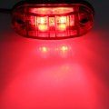 Polarlander 6pcs 24v 12v Amber Led Side Marker Lights Clearance Light Lamp For Trailer Trucks Red