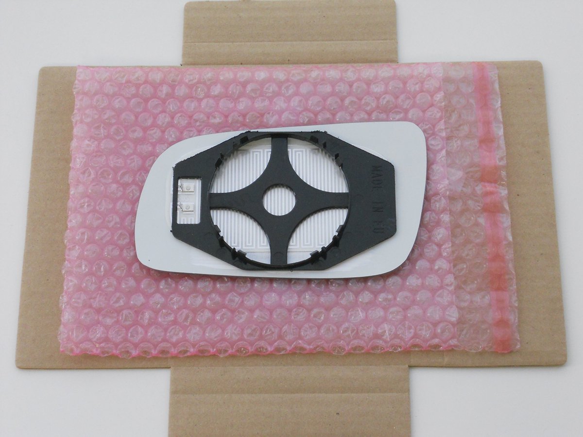 Check Size Heated Mirror Glass With Backing Plate For 1995-1999 Audi A4 A6 A8 S6 Passenger Side View Right Rh