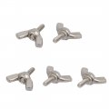 A M3x8mm 304 Stainless Steel Wing Bolt Butterfly Screw Fastener Silver Tone 5pcs 