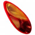 Hecasa Tail Light For 2001-2005 Chrysler Pt Cruiserlight Tail Lamp Brake Left Lh Replacement 5288743ag Ch2800145 W Bulb Driver