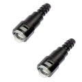 Fuel Line Connectors Quick Disconnect Fittings 3 8 In Barb And Straight Ends Black Clear Plastic Rubber 2 Pieces Replaces 