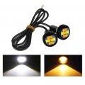 Otpoutopa Eagle Eye Led Lights Amber White Two-color 23mm 4smd Daytime Running Reverse Brake Turn Signal Light Tail Backup