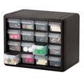 Akro-mils 10116 16 Drawer Plastic Parts Storage Hardware And Craft Cabinet 10 5-inch X 8 6 Black