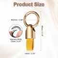 Car Key Chain Clip Zinc Alloy Leatherchain Fob Holder Keychain Key Rings Detachable Decoratives For Women Men Gold Yellow