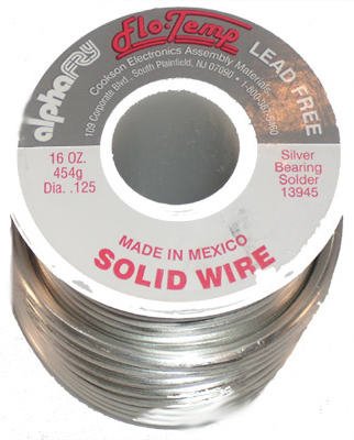 Alpha Metals Am13945 16oz 125 Plumb Solder