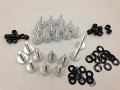 Hongk- Silver Normal Fairing Bolts Kit Compatible With 2003-2006 Kawasaki Ninja Zx6r Zx 636 Zx6rr B01bn0o1q4