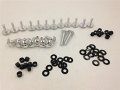 Hongk- Silver Normal Fairing Bolts Kit Compatible With 2003-2006 Kawasaki Ninja Zx6r Zx 636 Zx6rr B01bn0o1q4