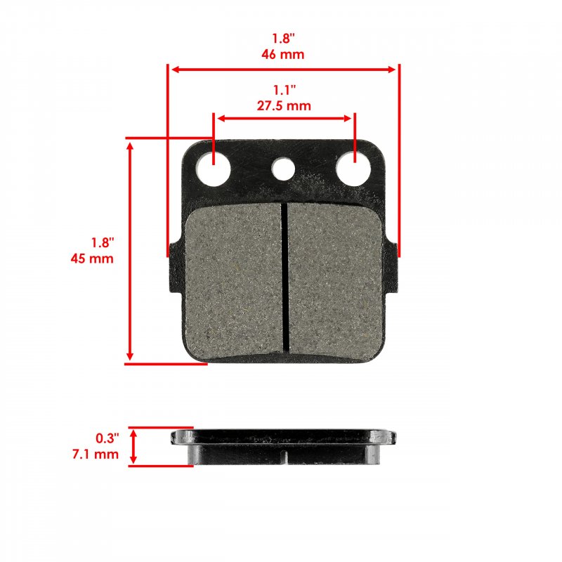 Caltric Front Brake Pads For Honda Atc200x Atc-200x 1983-1987