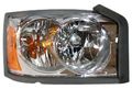 Right Headlight Assembly For 2006 2007 Dodge Dakota Passenger Side Led Light Source Clear Plastic Lens Waterproof Part Number 