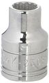 Sk Professional Tools 2308 3 8in Drive 12-point Metric Standard Chrome Socket 8mm Cold Forged Steel With Superkrome Finish 