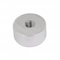 Uxcell 4pcs 20mm Dia 10mm Thickness M6 Thread Aluminum Disc Hardware For Glass Table