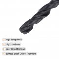 Uxcell 6542 High Speed Steel Straight Shank Twist Jobber Drill Bit Fully Ground Black Oxide Bits 4 2mm Diameter 75mm Total