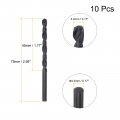 Uxcell 6542 High Speed Steel Straight Shank Twist Jobber Drill Bit Fully Ground Black Oxide Bits 4 2mm Diameter 75mm Total