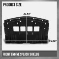 Front Engine Splash Shields For Chevy Camaro Zl1 Coupe 2017-2022 84142146 Gm1228158 Black