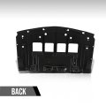 Front Engine Splash Shields For Chevy Camaro Zl1 Coupe 2017-2022 84142146 Gm1228158 Black