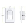 Leisure Led Modern Single 3 Way Spdt On-off Switch With Bezel 12-volt For Rv Trailer Camper White