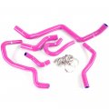 G-plus Silicone Radiator Coolant Hose Pipe Kit Clamps Compatible With Civic 1 6l Sohc D15 D16 Eg Ek 1992-2000 Pink