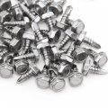 Red Hound Auto 50 Marine Hex Head Self Drilling Screw Set Number 10 X 5 Inches For Wood Metal Plastics 304 Ss Stainless Steel 