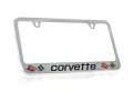 License Frame Inc Chevrolet Corvette C3 Chrome Plated Metal Plate Holder 