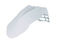 Universal Supermoto Front Fender For Motorcycles White Plastic Modern Style 30 In Length By 10 Width 7 Height 