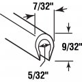 Prime-line D 1573 Track Repair Cap Black Plastic 120 In Length Single Pack