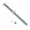 Richelieu Hardware T6722122234 Central Glide Slide Set Zinc White Finish 