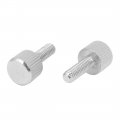 Uxcell Computer Pc Case M4 X 12mm Stainless Steel Flat Head Knurled Thumb Screw 5pcs