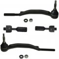Partsw New Passenger Driver Tie Rod Ends 2 Inner Outer Steering Kit W 14mm Threads Fits Chevrolet Trailblazer Gmc Envoy 