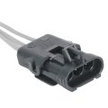 Multi Purpose Pigtail For Chevy Caprice 1991 1992 1993 Black Oval 3 Terminal Female Connector 18 In Wire Harness 