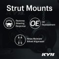 Sm5193 Strut Mount With Bearings Rubber Suspension Component For Front End Alignment Black Large