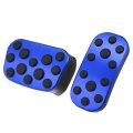 Blue Brake And Gas Accelerator Pedal Covers Kit Anti Slip No Drilling Aluminum Alloy Foot Pads For Toyota Corolla C-hr Prius 