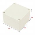 Uxcell 83mm X 81mm 56mm Abs Junction Box Universal Electric Project Enclosure