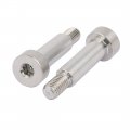 Uxcell 304 Stainless Steel Hex Socket Shoulder Bolt 10mm Dia 30mm Length M8 Thread 5pcs