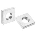 100pcs M6x11mmx3mm Square Nuts Carbon Steel Zinc Plated Coarse Thread Fasteners For Home Repairs And Professional Engineering 
