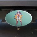 Wonder Woman Vintage Oval Tow Trailer Hitch Cover Plug Insert