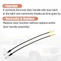 X Autohaux 2pcs Car Door Latch Release Cable For Chevrolet Silverado 1500 2500 3500 Hd Gmc Sierra 3500hd Cheyenne Inside Handle