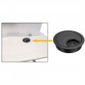 Uxcell Cable Hole Cover 2-1 8 Zinc Alloy Desk Wire Cord Grommets For Office Pc Organizer Black
