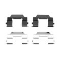 Disc Brake Hardware Set For Gmc Envoy Xl 2002 2003 2004 2005 2006 Front Position Alx-pau-df-340-51000-cla4 Black Standard Style 