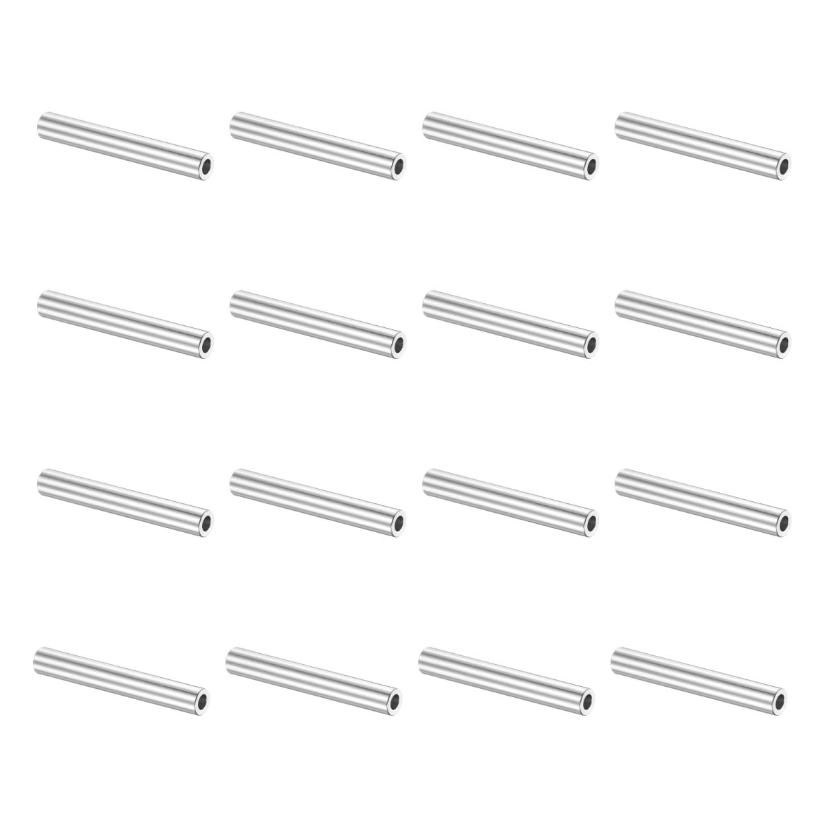 16pcs Aluminum Spacer 8 Id X 7 32 Od 1 9 16 Length 3 1x5 5x40mm Screw Standoff Bushing Plain Finish Unthreaded Round Metal For